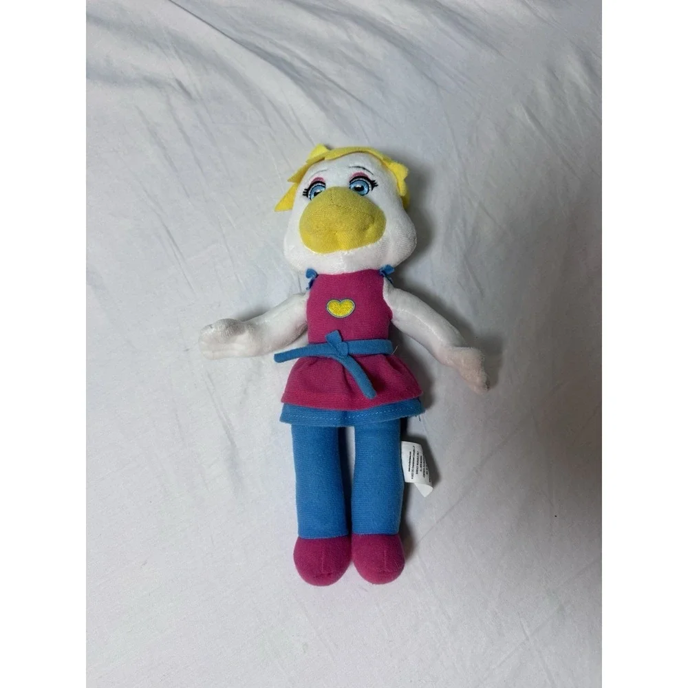 Chuck E. Cheese Helen Henny Hen Plush Doll Pink Dress Blue Pants 2022